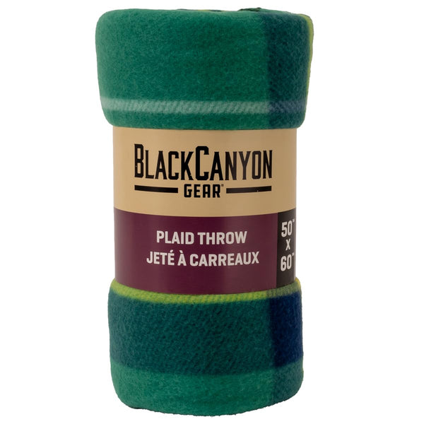 Blackcanyon Outfitters Bcgmyfb3 Plaid Rolled Throw 50 Inches by 60 Inches