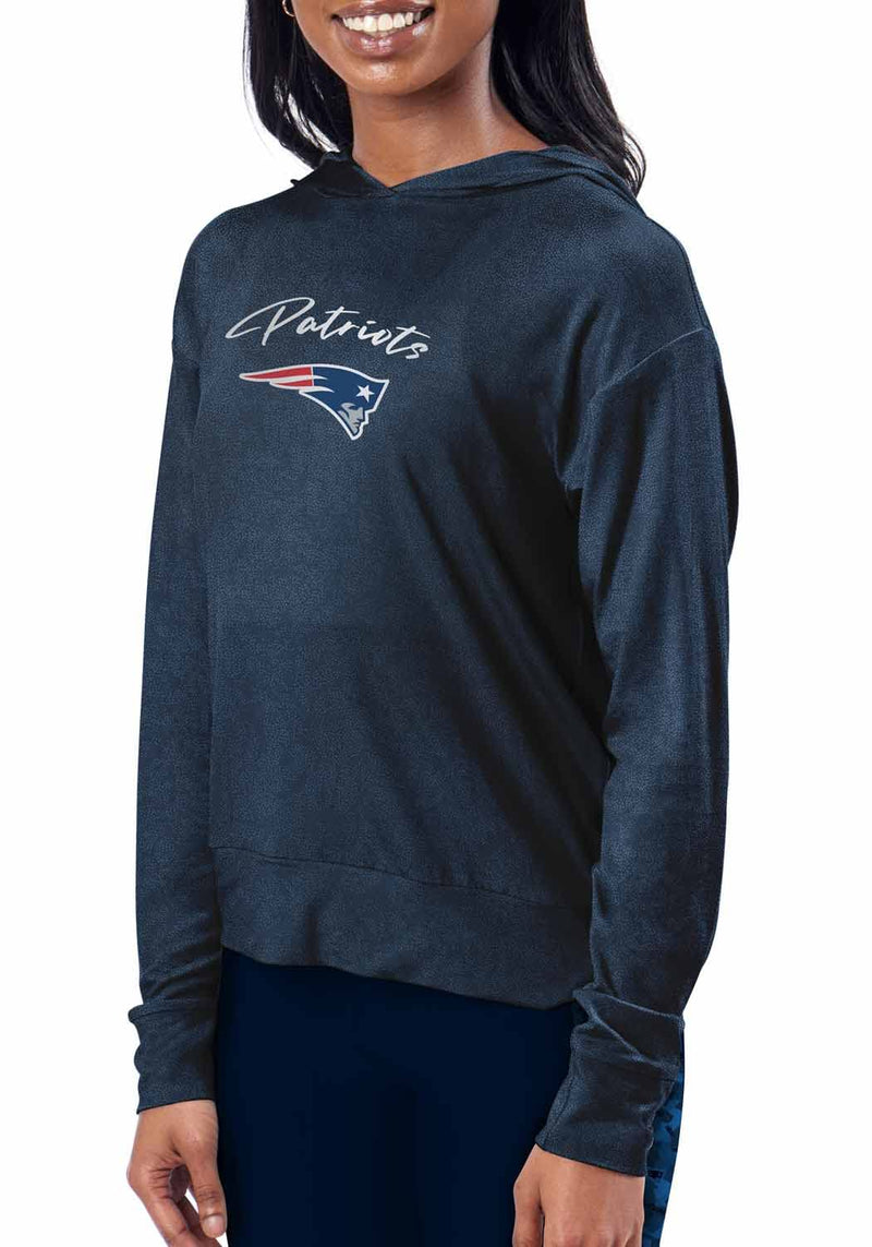 Women's Patriots Navy Hoodie - Large