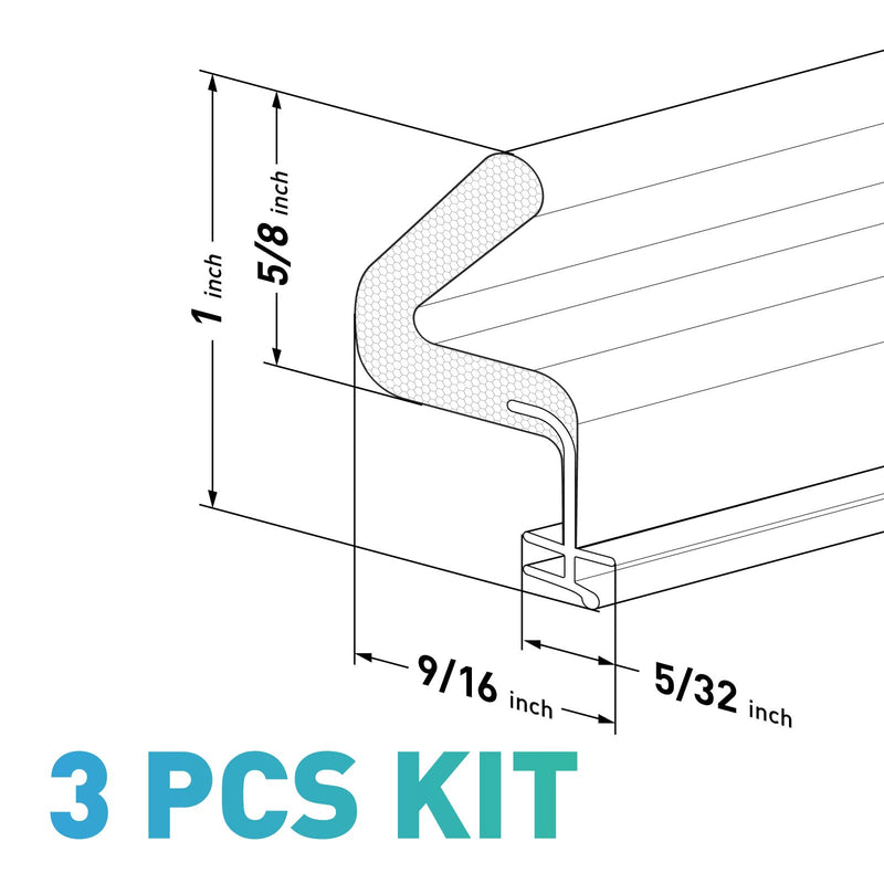 21 Ft Brown Foam Door Soundproof Weather Stripping Seal