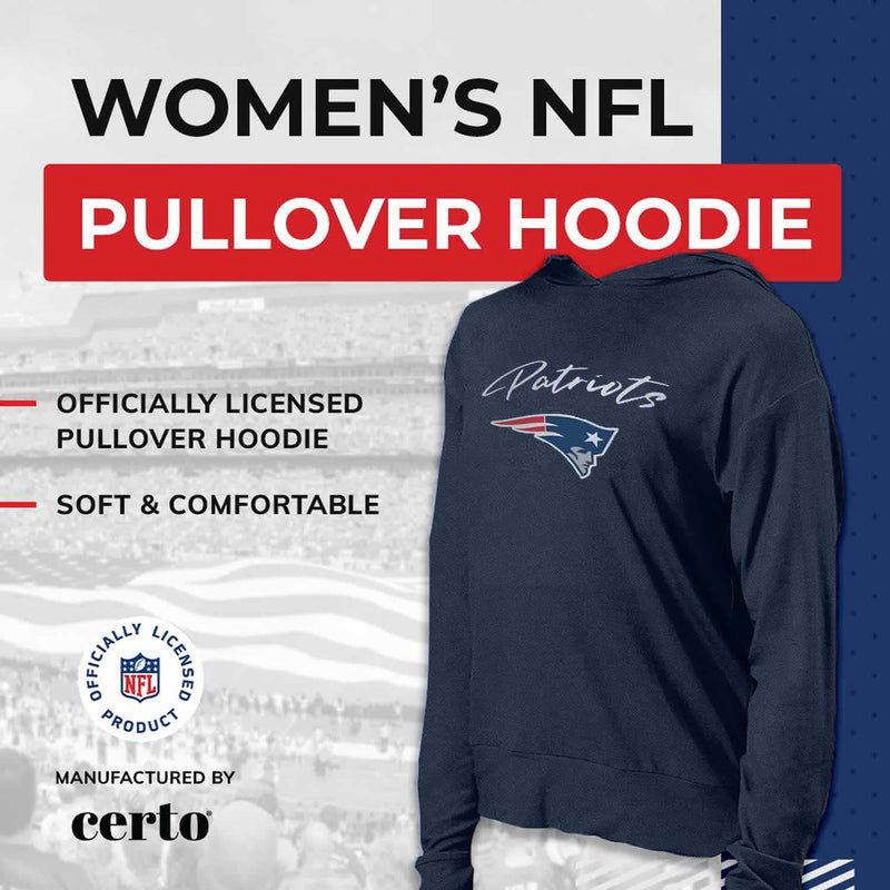 Navy New England Patriots Women's Hoodie Size Large