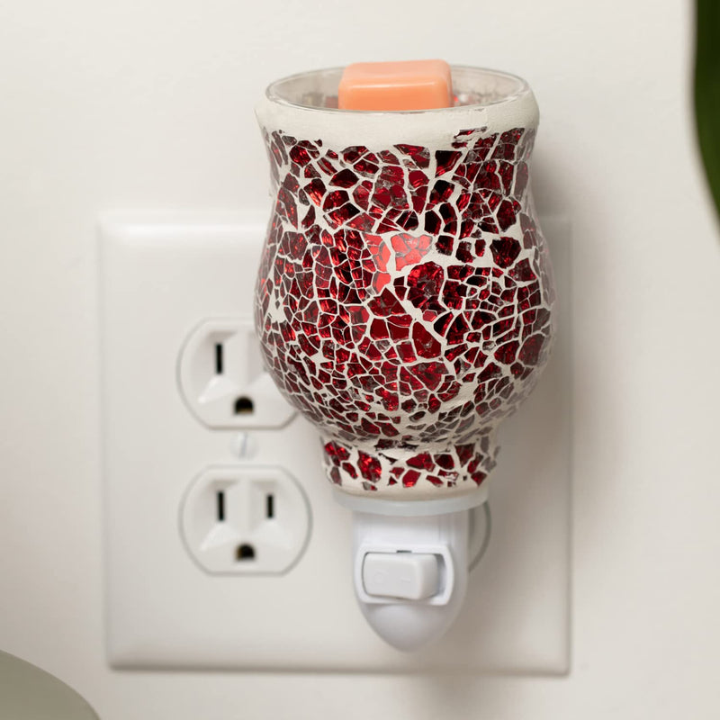 Dawhud Direct Wall Plug in Wax Warmer Mosaic Glass Radiant Sienna Electric