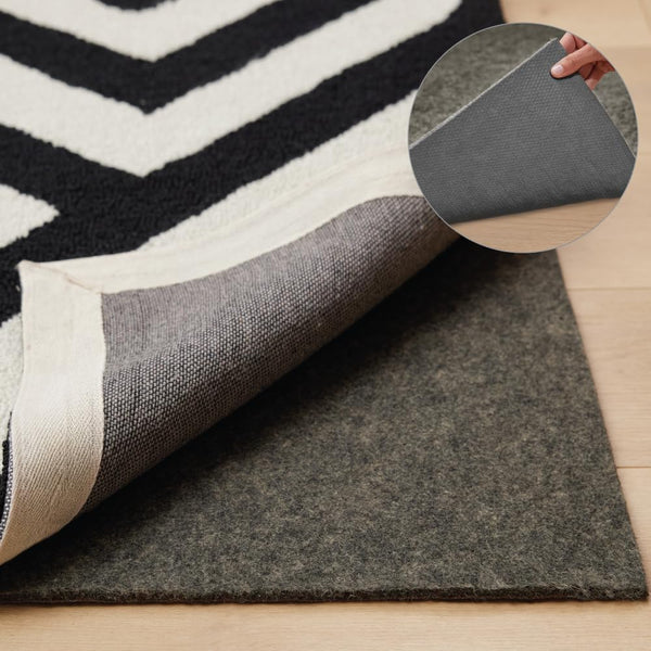 Slip-Resistant Felt Rug Pad with Cushion and Grip 8x10 Ft