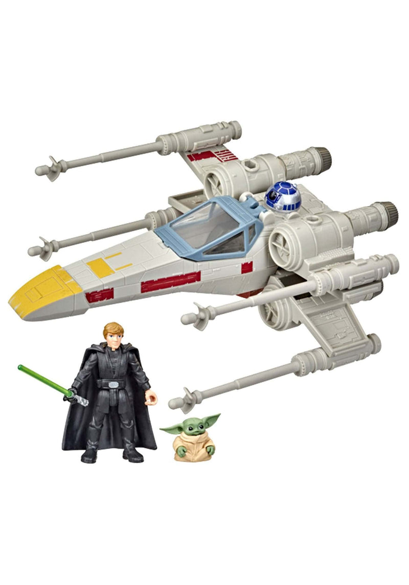 Star Wars Mission Fleet Luke Skywalker & Grogu XWing Jedi Rescue 2.5 Inch Set