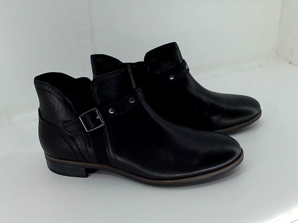 Clarks Womens Trish Strap Closed Toe Boots Color Black Size 8 Pair of Shoes