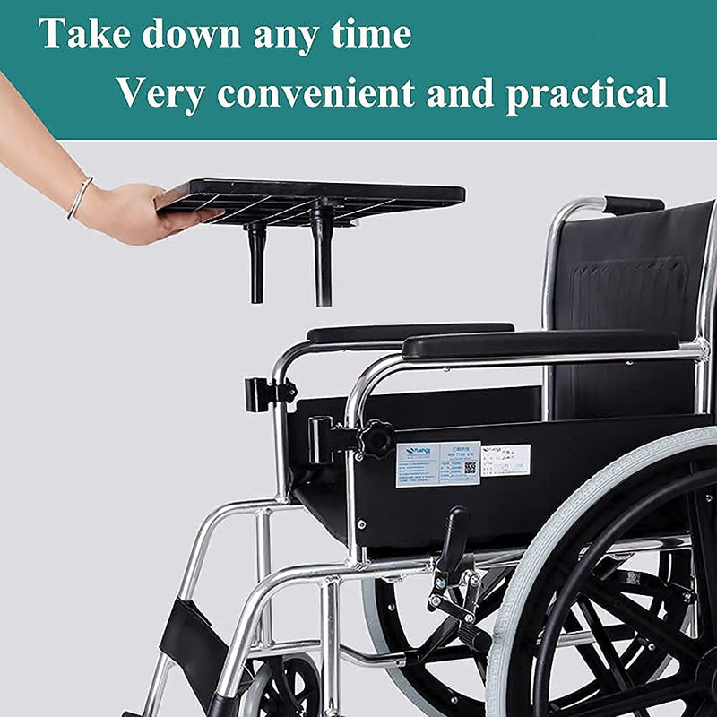 Detachable Wheelchair Tray with Cup Holder - 16" to 20" Arms