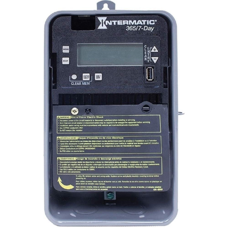 Intermatic 30 Amp Electronic Timer for 120-277Vac - 7/365 Days Operation