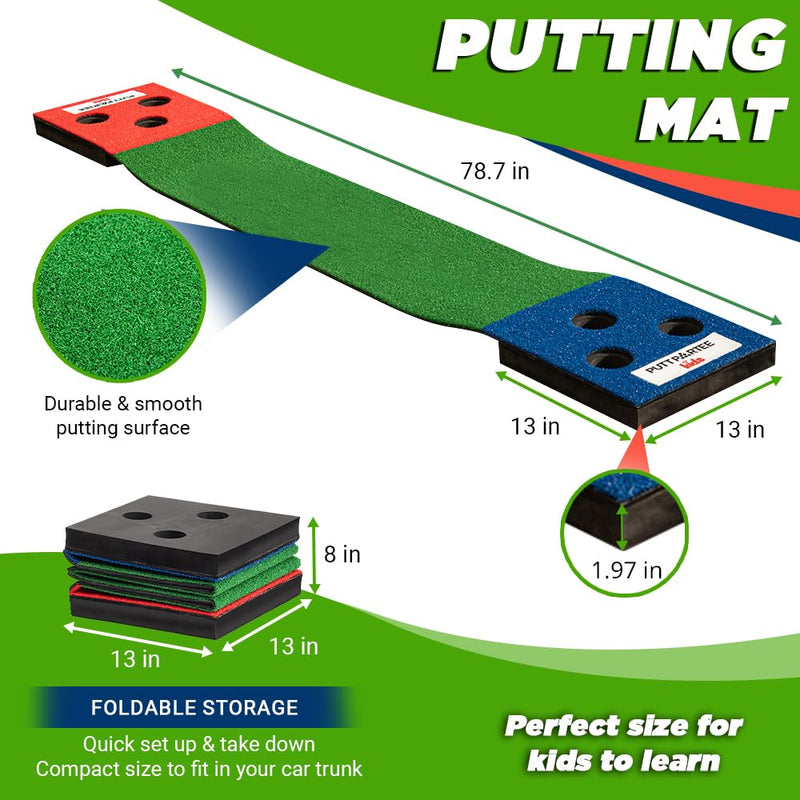 Putt Partee Golf Mat Set for Parties and Outdoor Fun