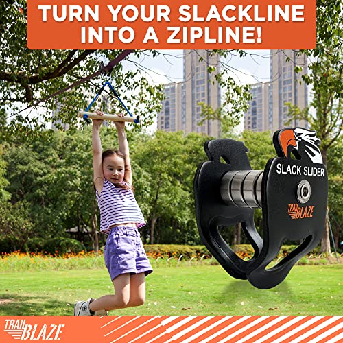 Trailblaze 70 Ft Zipline Kit Tree Rock Climbing Holds Backyard Ninja 300 lb