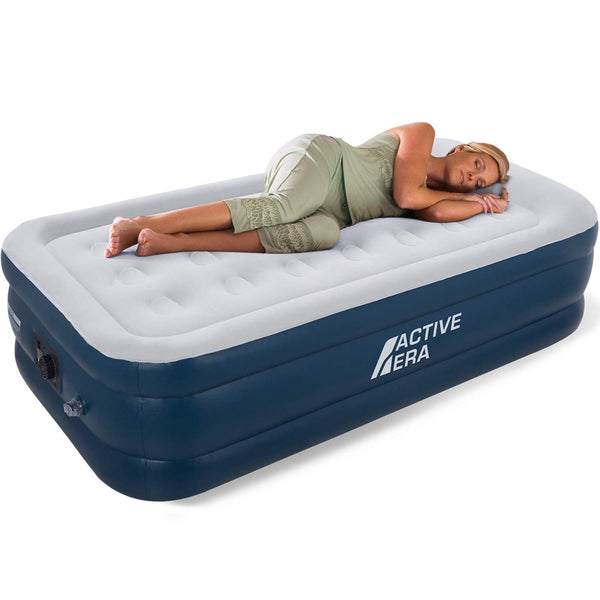 Active Era Air Bed Premium Single Size Air Bed a Built in Electric Pump & Pillow