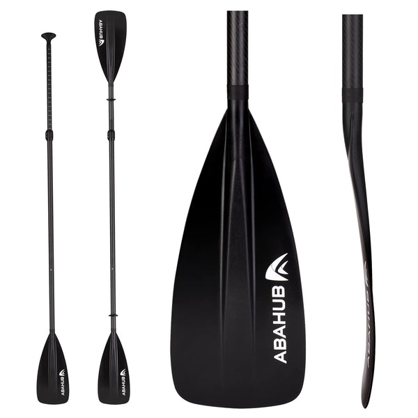 Abahub Carbon Fiber Adjustable SUP/Kayak Paddle - 4 Section