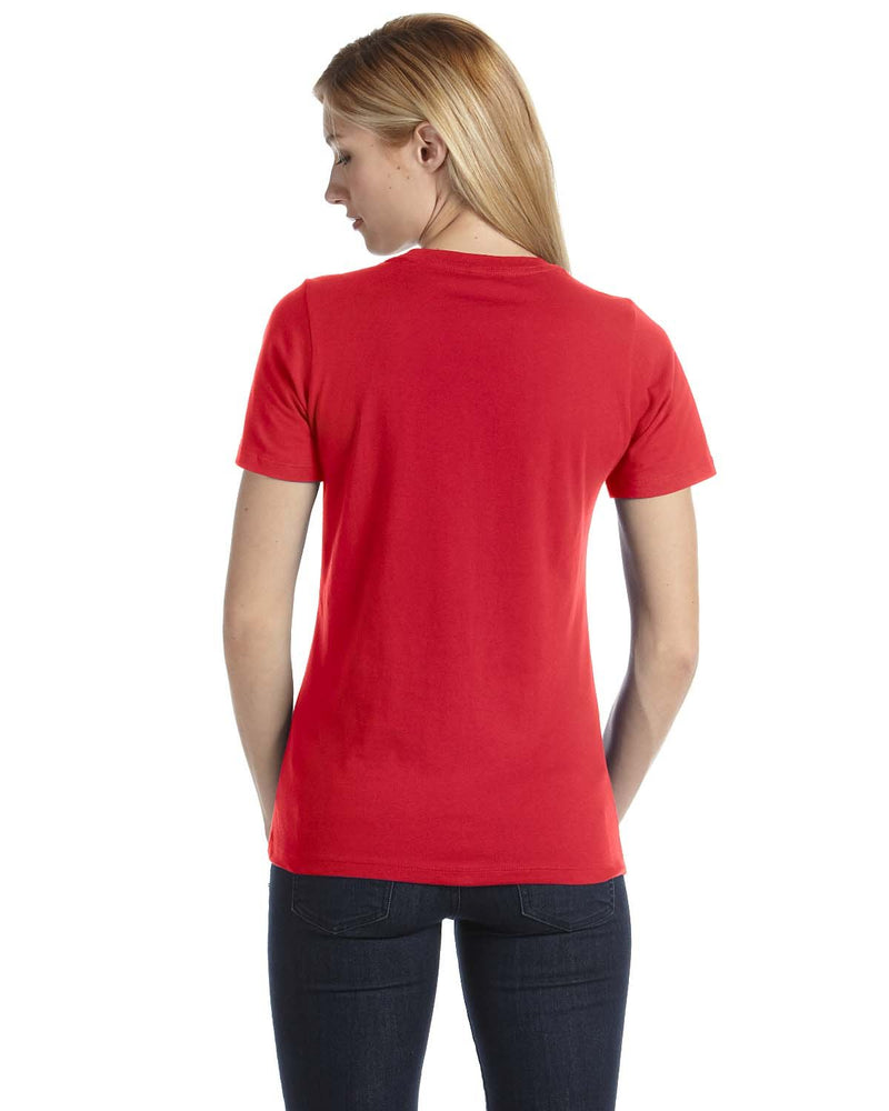 Bella Canvas Ladies Relaxed Short Sleeve T-Shirt Red Small