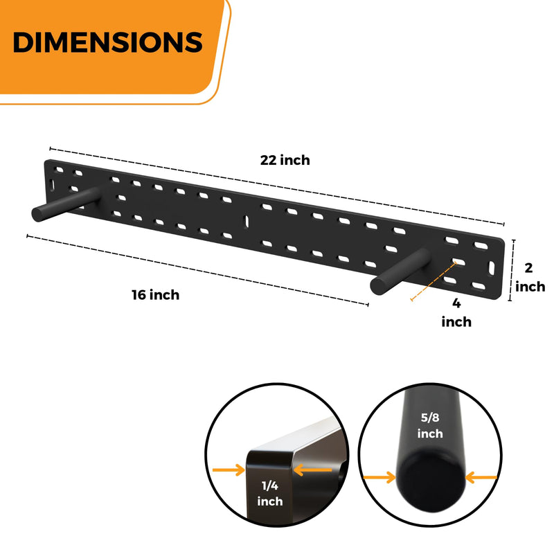 Heavy Duty 6-Inch Floating Shelf Brackets by Hungsmart