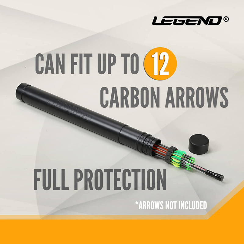 Legend Adjustable Archery Arrow Tube Case with Foam Insert