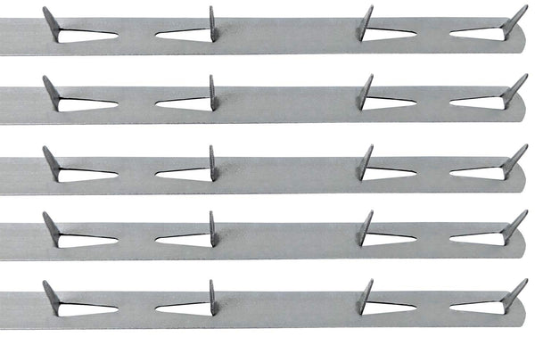 Silver Upholstery Metal Tack Strips 30" - 5 Pack with Instructions