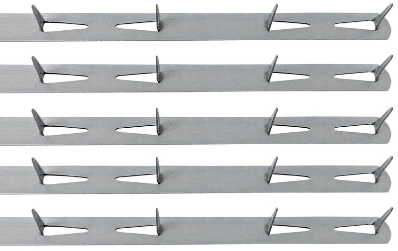 Silver Upholstery Metal Tack Strips 30" - 5 Pack with Instructions