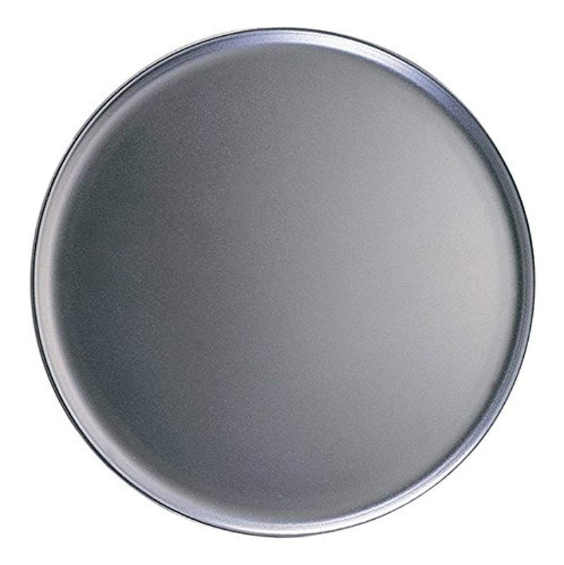 16-Inch Heavy Duty Pizza Coupe Pan - 14 Gauge Aluminum, Silver