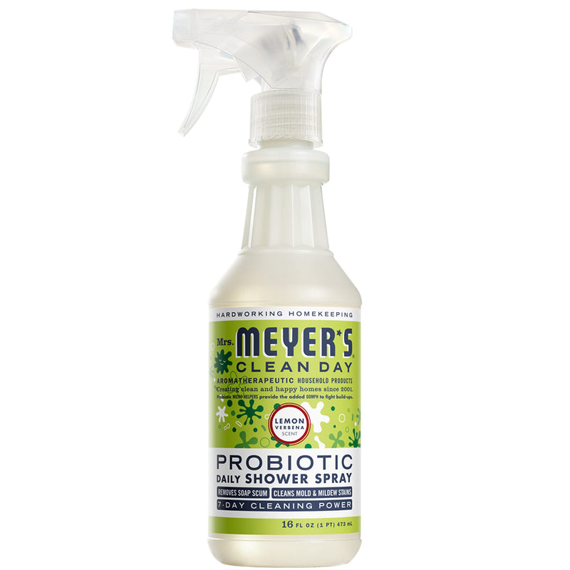 Mrs Meyer's Probiotic Daily Shower Spray Lemon Verbena 16 Fl Oz