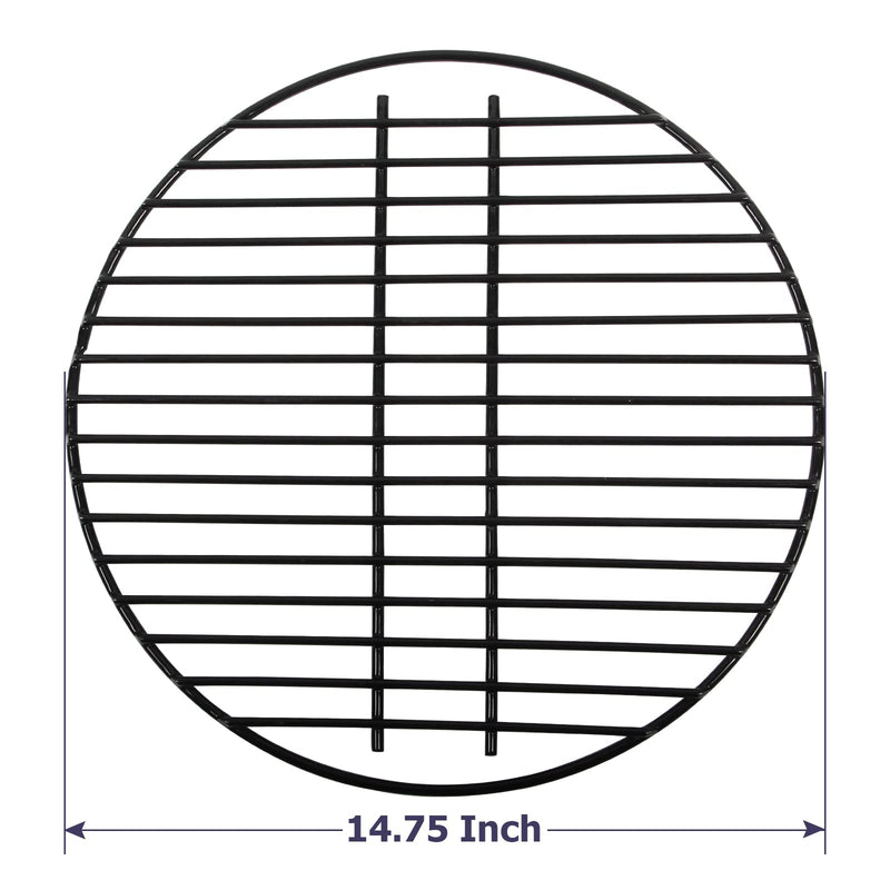 Round Porcelain Coated Grill Grate for 15.5" Ceramic Grills