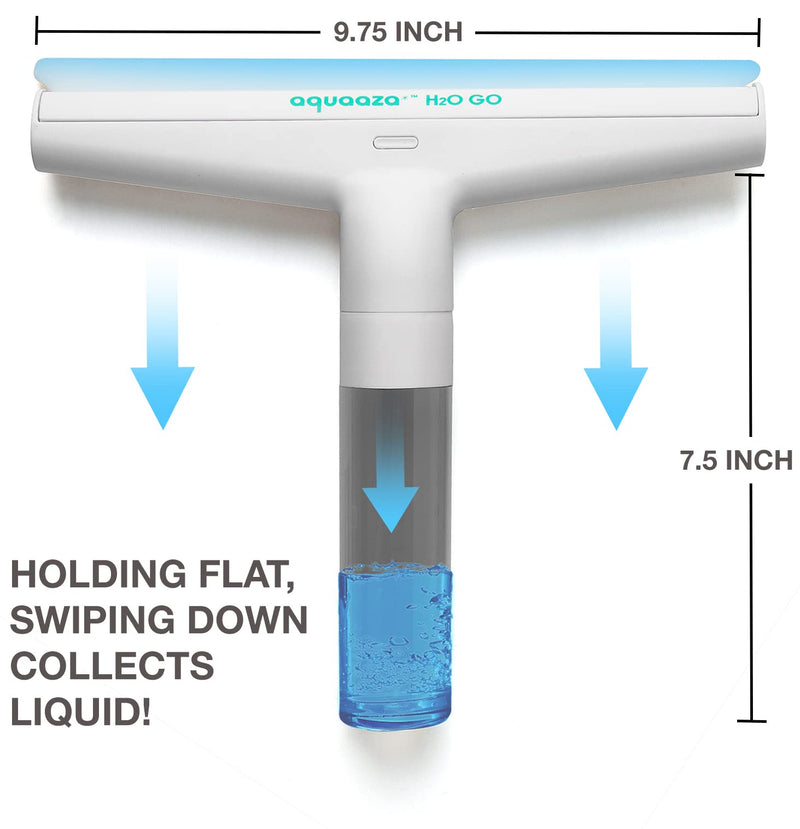 Multi-Surface White Window Cleaner Squeegee Kit with Hook 9.75-inch