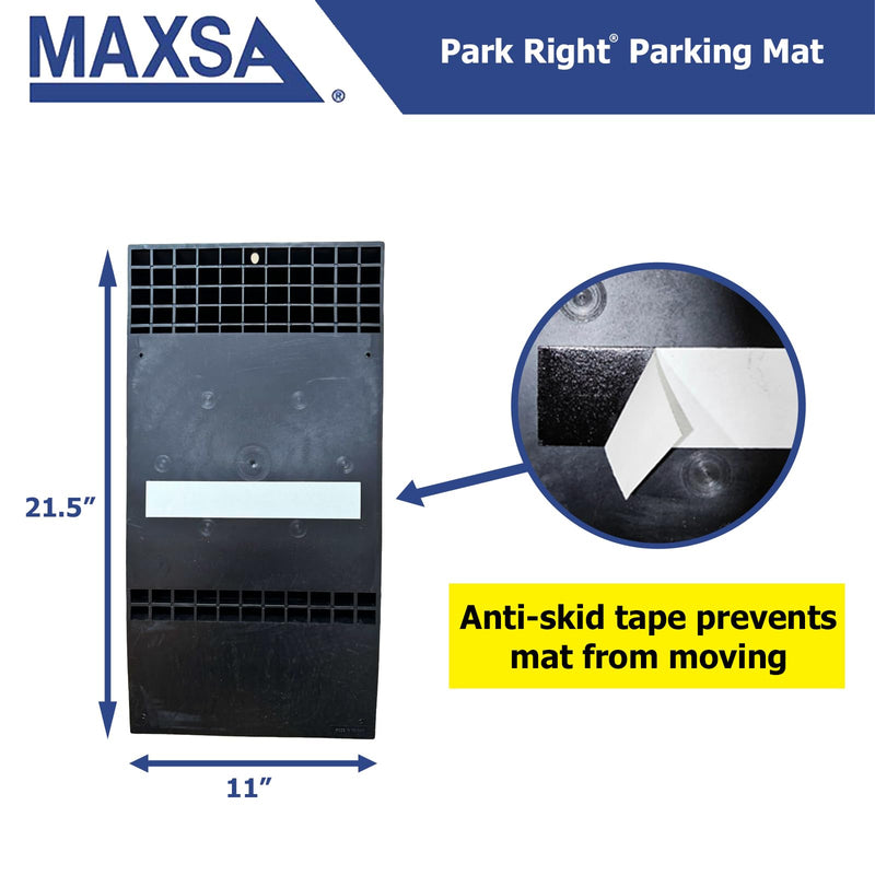 Maxsa Park Right Black Parking Mat 21 X 11 X 2 Single Pack