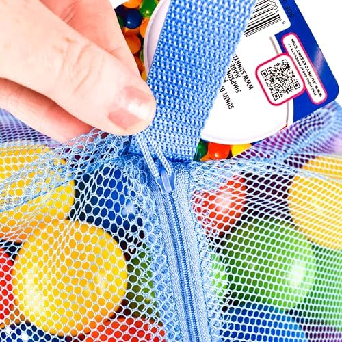 200 Count BPA-Free Ball Pit Balls with Mesh Storage Bag