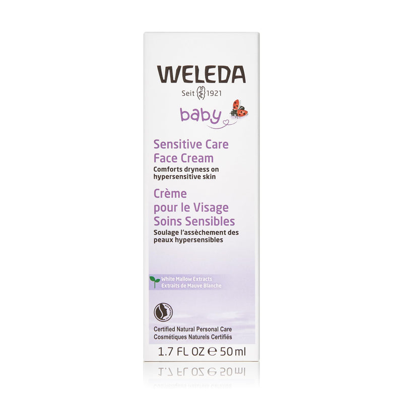 Weleda Baby Sensitive Face Cream 1.7oz Plant Rich Moisturizer White Almond Oil