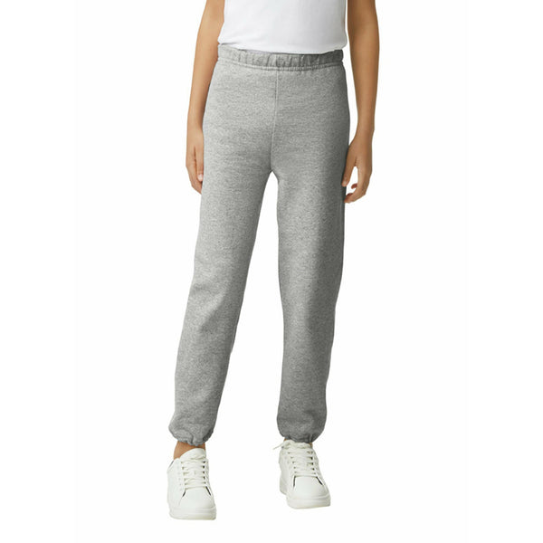 Gildan Youth Elastic Bottom Sweatpants Style G18200B Sport Grey Small