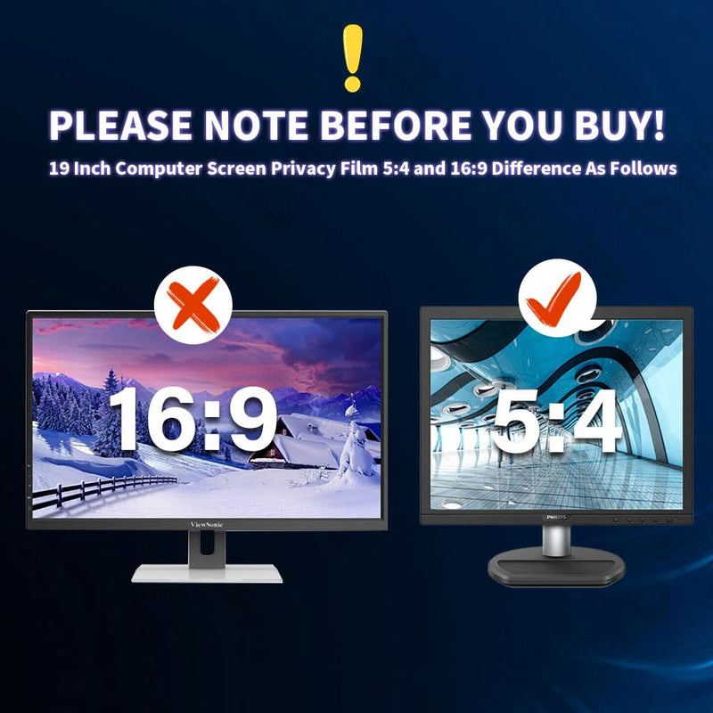 19 Inch Privacy Screen Protector for Monitor