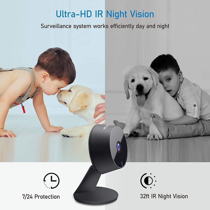 LaView Indoor Security Camera 2 Pack with 1080p HD Baby Monitor