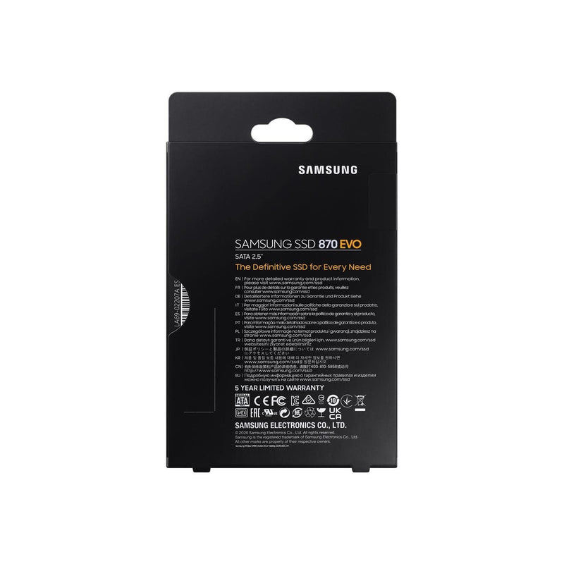 SAMSUNG SSD 870 EVO 500 GB Form Factor 2.5 Inch Intelligent Turbo Write Black