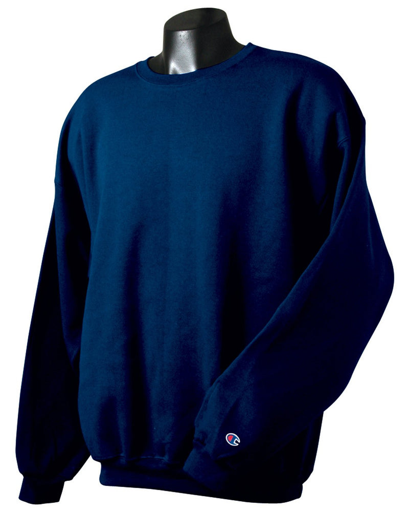 Champion Mens Double Dry Eco Fleece Crew Navy