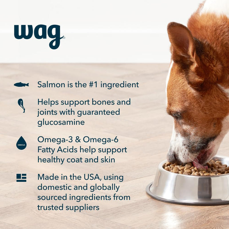 Wag Salmon & Brown Rice Dry Dog Food 30 lb Bag