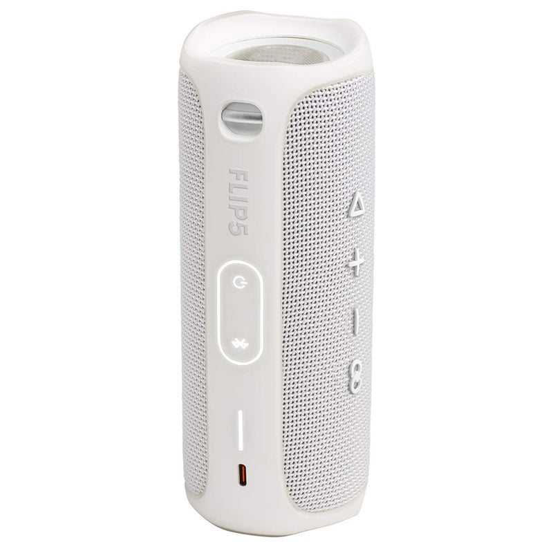 JBL Flip 5 Waterproof Bluetooth Speaker White