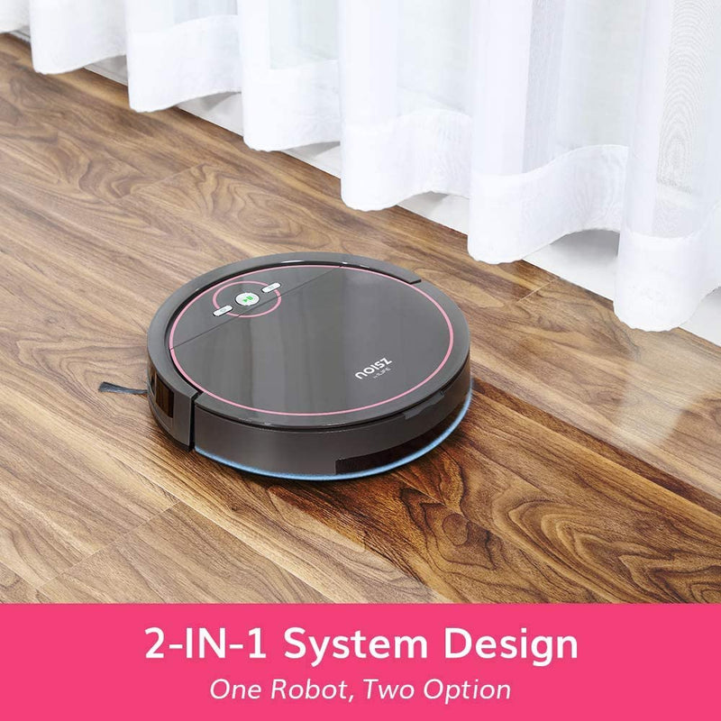 Noisz by Ilife S5 Pro Robot Vacuum & Mop 2 in 1 Self Charging Tangle Free Black