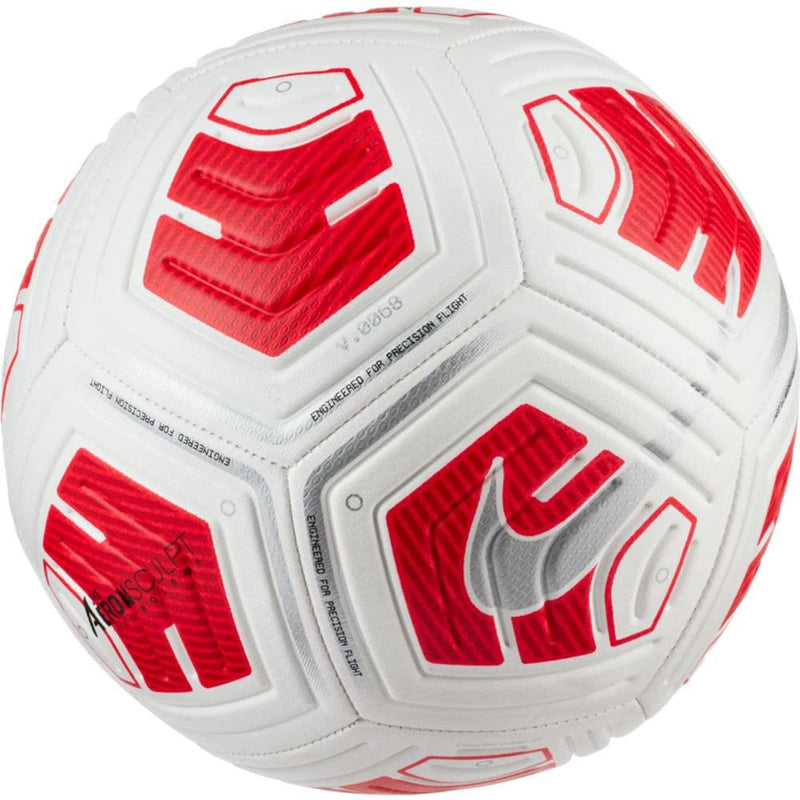 Nike Strk Team Recreational Soccer Ball Size 5 - White/Crimson