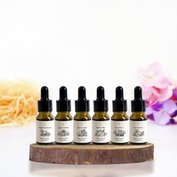 Pristine Top 6 Hotel Blend Essential Oils Set for Diffuser Home Humidifier