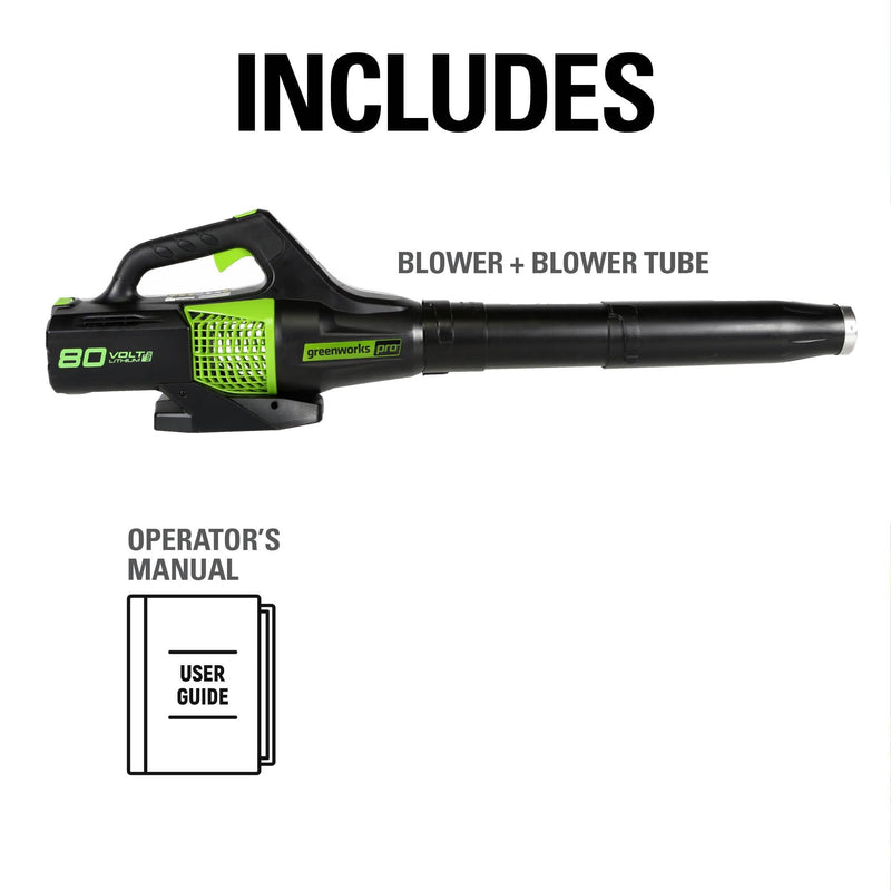 Greenworks Pro 80V Brushless Cordless Leaf Blower 145 MPH 580 CFM