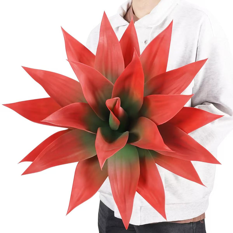 Velener 28-Inch Artificial Agave Plant Red Indoor/Outdoor Decor