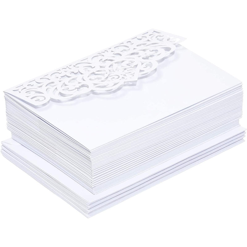 Elegant Laser Cut Wedding Invitation Set - 78 Piece