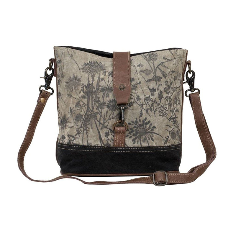 Myra Women's Floral Canvas Crossbody Bag - One Size