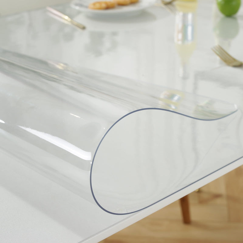 Lovepads 1.5mm Thick Clear Table Protector for Dining Room Table 23x47 Inch