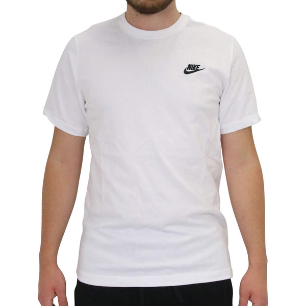 Men's Nike Sportswear Club T-Shirt Nike Shirt for Men White Medium