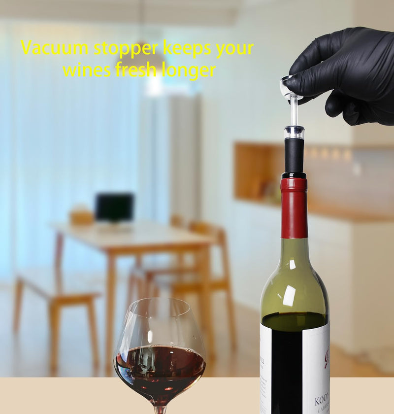 R Conlifeus One-touch Automatic Electric Wine Bottle Corkscrew Opener, Rechargeable Wine Cork Opener Set，Ideal Wine Accessories & Wine Gift Set