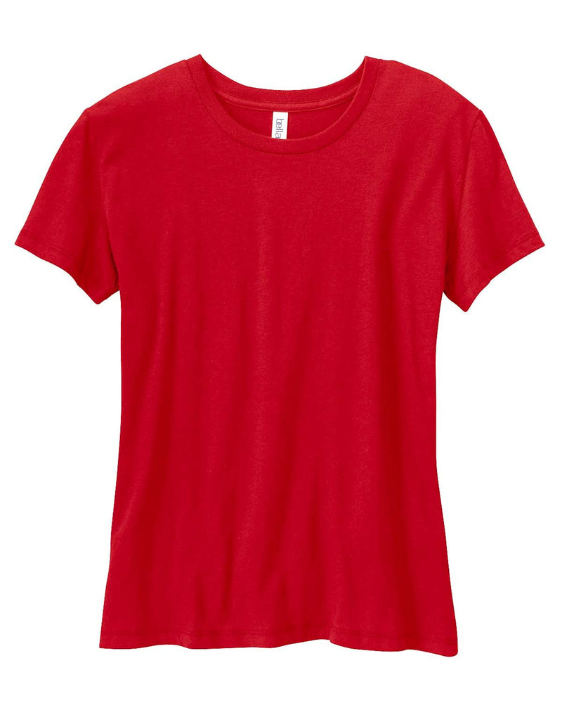 Bella Canvas Ladies Relaxed Short Sleeve T-Shirt Red Small