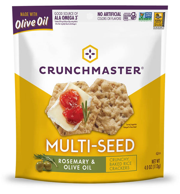 Crunchmaster Multi-Seed Rosemary and Olive Oil Crackers 4 oz