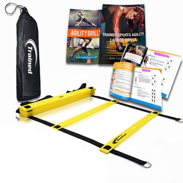 Pro Agility Ladder Bundle with Sports Cones, eBooks & Carry Case