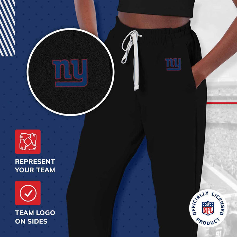 New York Giants Women's Black Joggers - Large