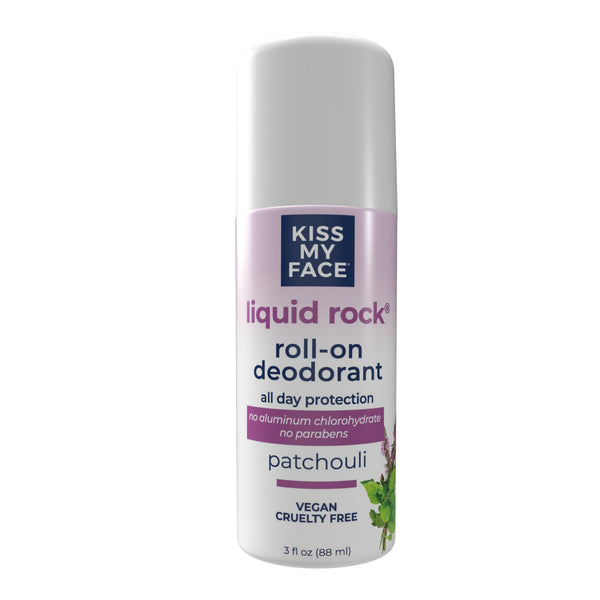 Kiss My Face Patchouli Liquid Rock Roll-On Deodorant 3 Oz