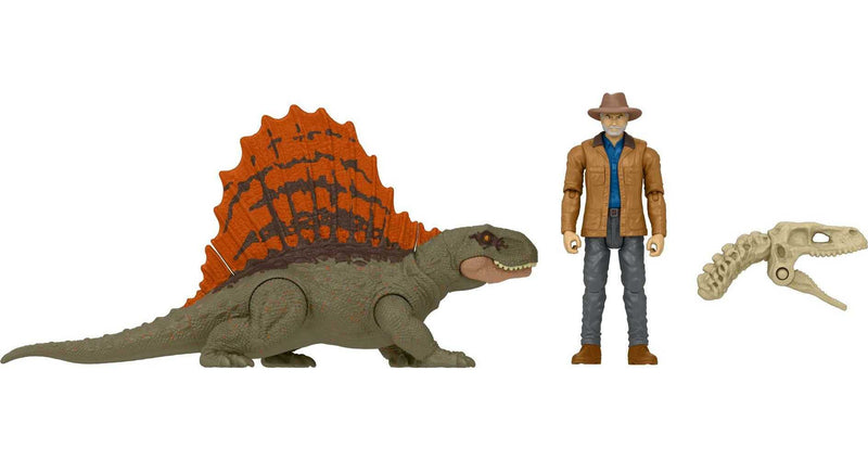 Jurassic World Dr Alan Grant & Dimetrodon Action Figure Pack