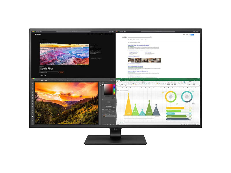 Lg 43un700 B 43 Ultrafine 4k Ips Monitor With Usb C Hdr10 4 Hdmi Black